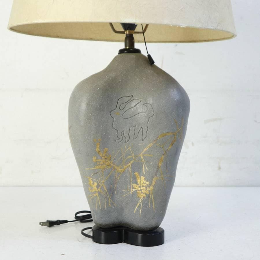 和紙シェード 陶器ベース