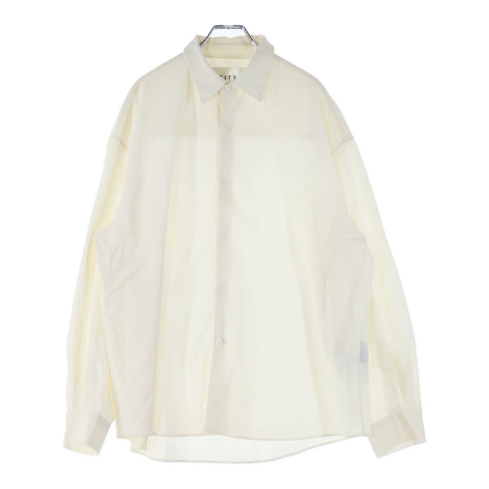 CITY (シティ) ウール生地 長袖シャツ クリーム 112600009