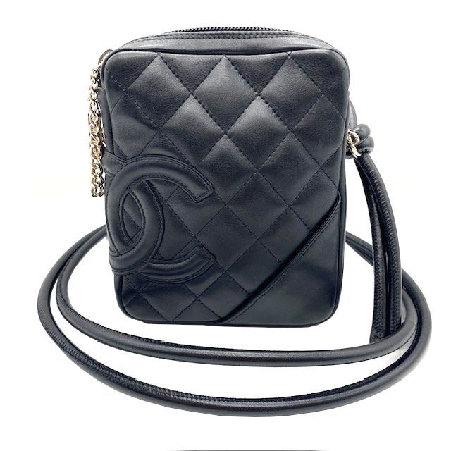 CHANEL シャネル カンボンライン スモールポシェット ブラック