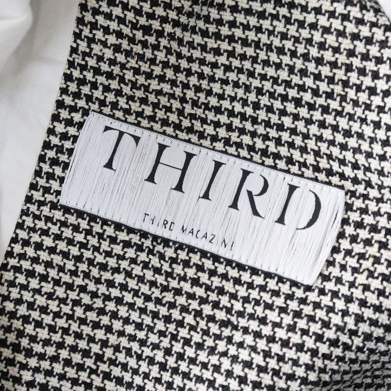 2020SS サードマガジン THIRD MAGAZINE ハウンドトゥースダブル
