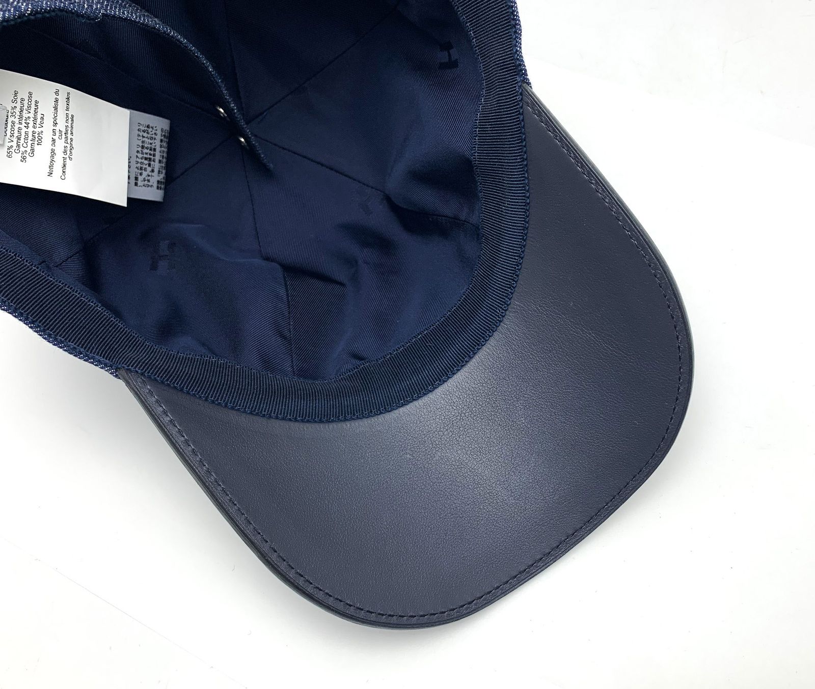 HERMES エルメス セーヴル キャップ デニム ハット 帽子 パンチングH