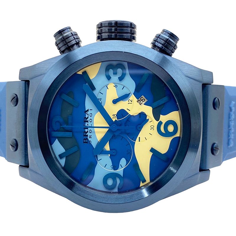 ブレラ オロロジ BRERA OROLOGI エテルノ クロノ カモフラージュ BRETC4521CM SS クオーツ メンズ 腕時計 - メルカリ