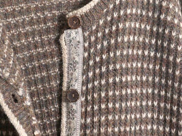 90s ウールリッチ バーズアイ ウール ニット カーディガン レディース L 90年代 オールド Woolrich アウトドア セーター 前開き 総柄 丸首 お得なクーポン配布中!】 90s ウールリッチ バーズアイ ウール ニット