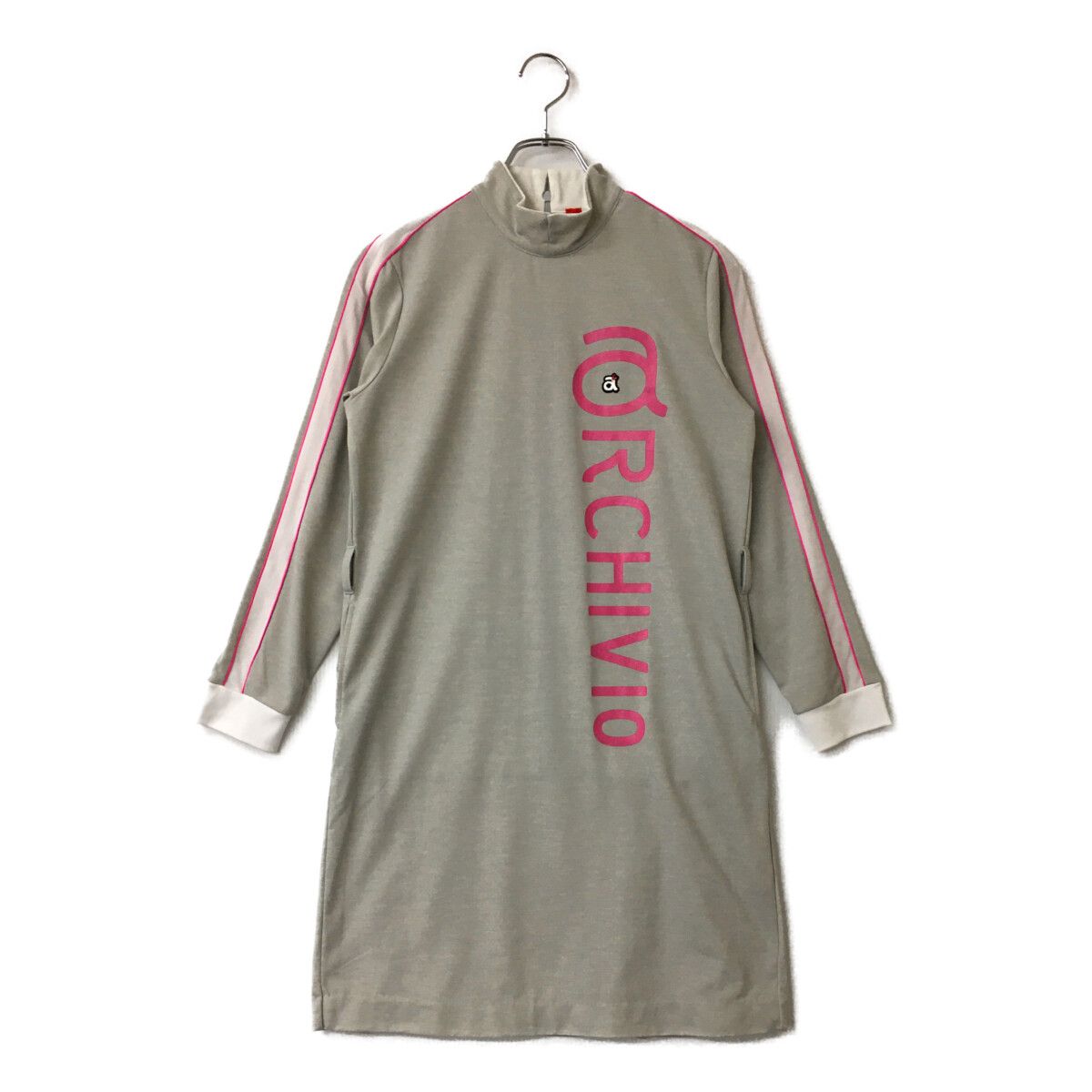 archivio - coco 中古 アルチビオ archivio レディース ワンピース 40(L) グレー 長袖 ハイネック 中古 レディース アルチビオ archivio ワンピース 40(L) グレー