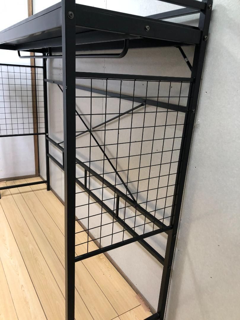 ニトリ ハンガーシェルフ ブラック【バジーナJY】75082-3-006