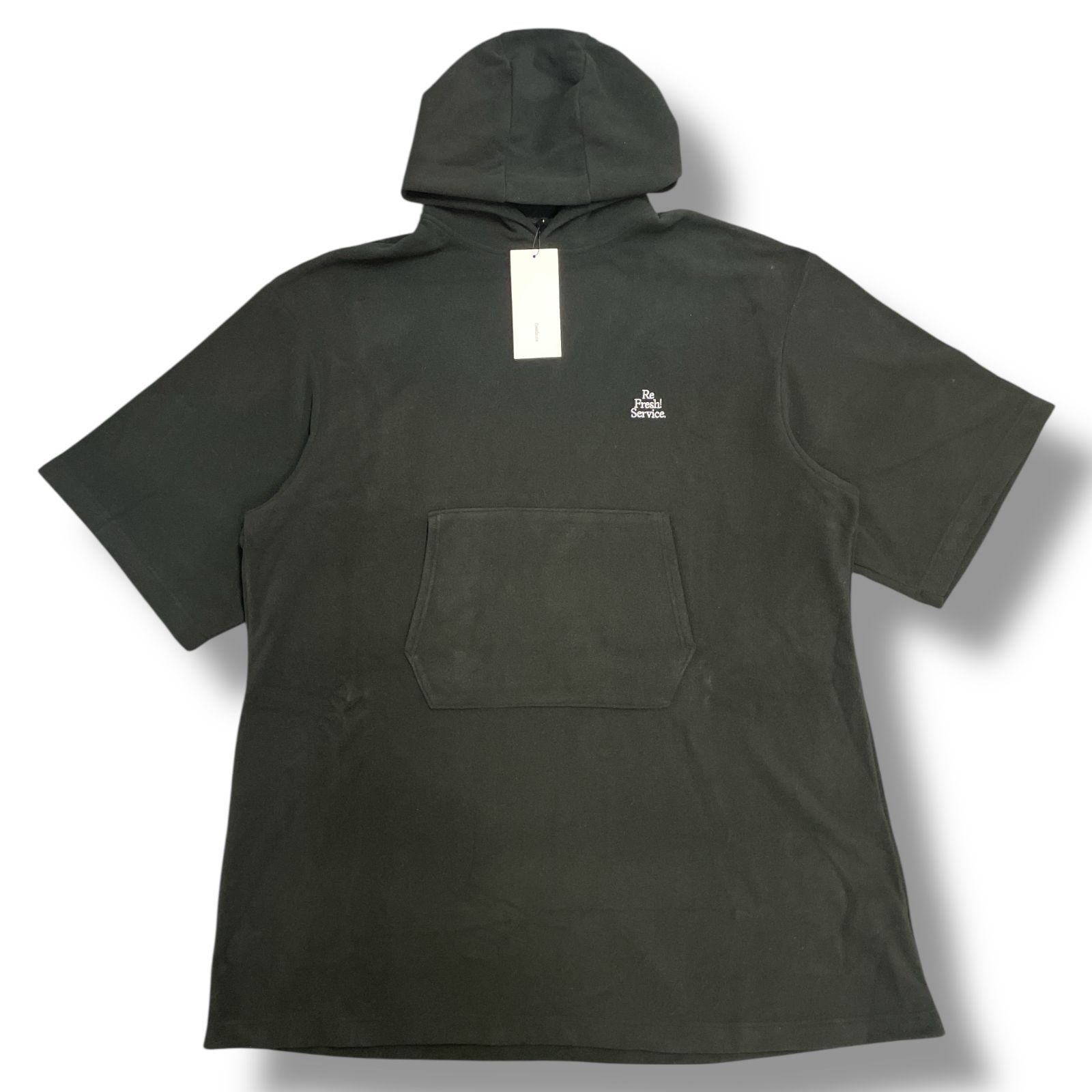 参考上代15400円 ♥品 FreshService FLEECE SAUNA PONCHO フリースサウナポンチョ ガウン リフレッシュサービス フレッシュサービス FSW-23-PO_260 ブラック O|S 98109A5
