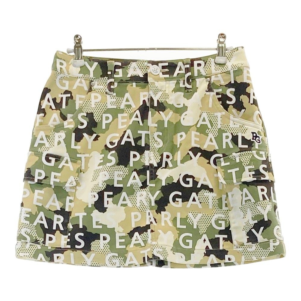 パーリーゲイツ　レディーススカート　カモフラ柄　サイズ０　ストレッチ素材 パーリーゲイツ レディーススカート カモフラ柄 サイズ0