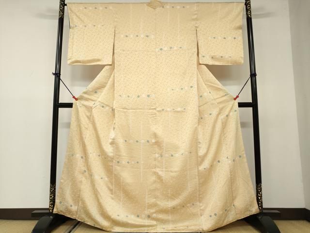 絞り染め 丸文重ね 色味の良い 素敵なデザイン 小紋 着物 正絹 AK-6815 絞り染め 丸文重ね 色味の良い 素敵なデザイン 小紋 着物 正絹
