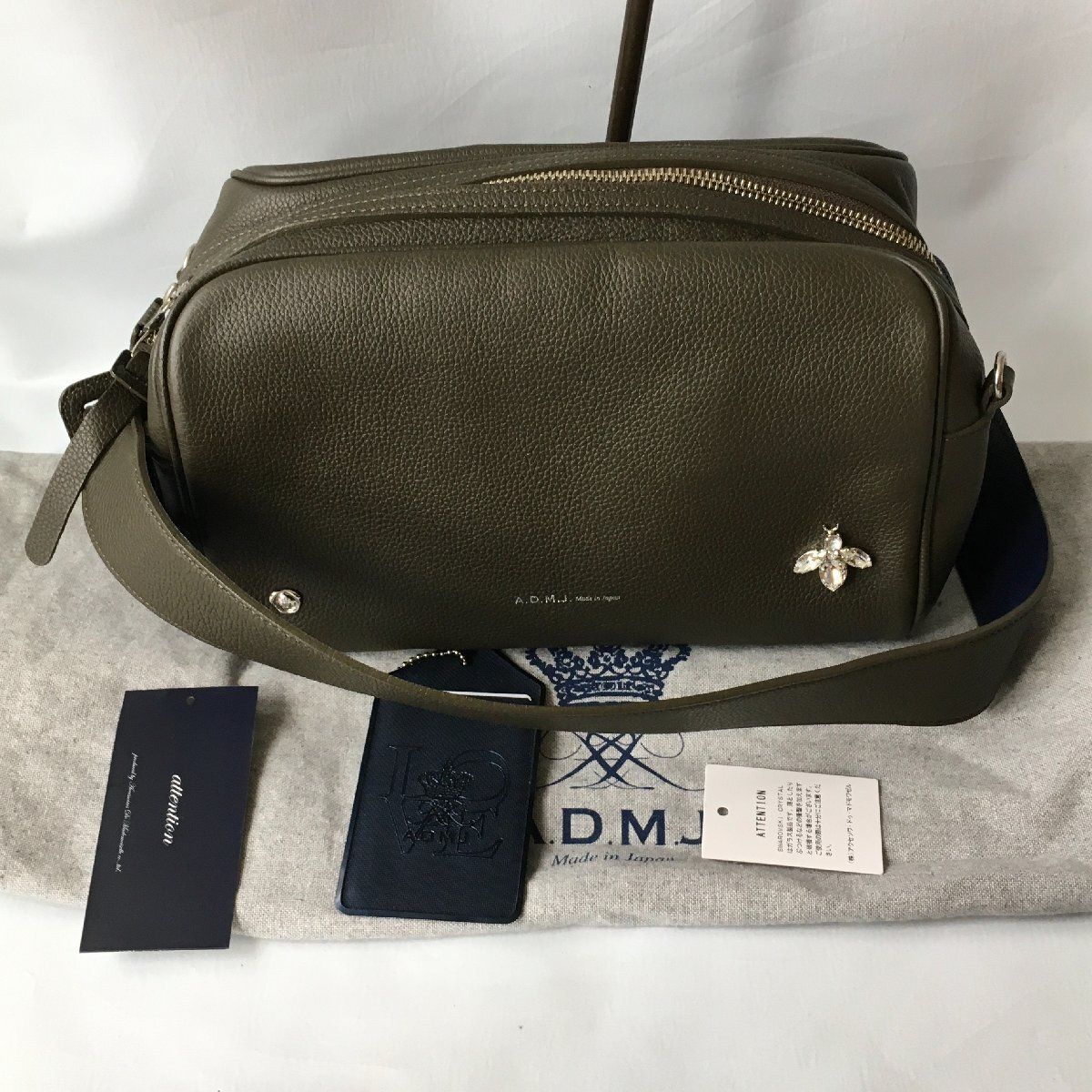 極美品】A.D.M.J. ショルダーバッグ THE BEE クリスタル