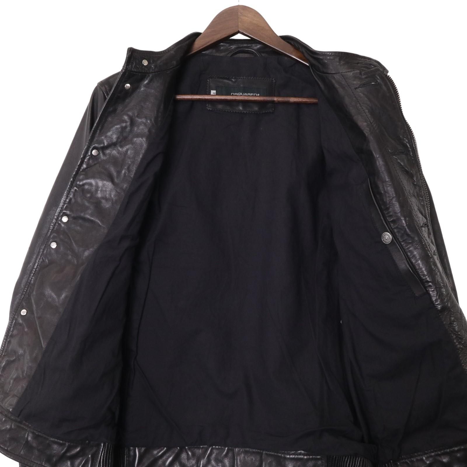 DSQUARED2 ディースクエアード レザージャケット S74M0298＊ - メルカリ