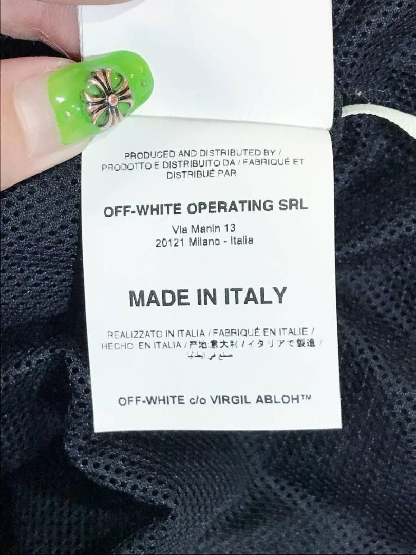 イタリア製 off-white|オフホワイト Nylon Track Jacket イタリア製 off-white|オフホワイト Nylon Track Jacket