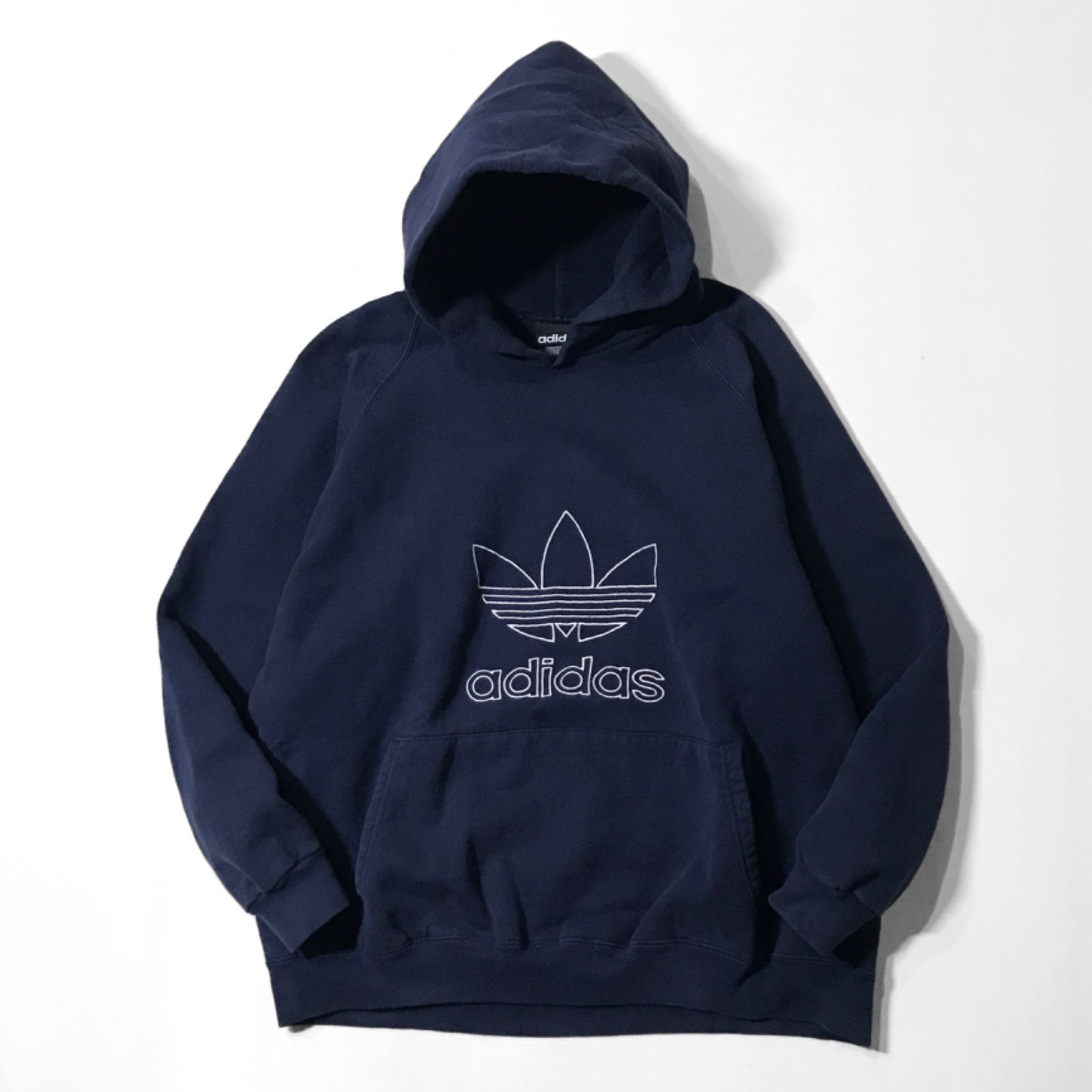 90s ヴィンテージ USA製 アディダス adidas ビッグ トレフォイル ロゴ 