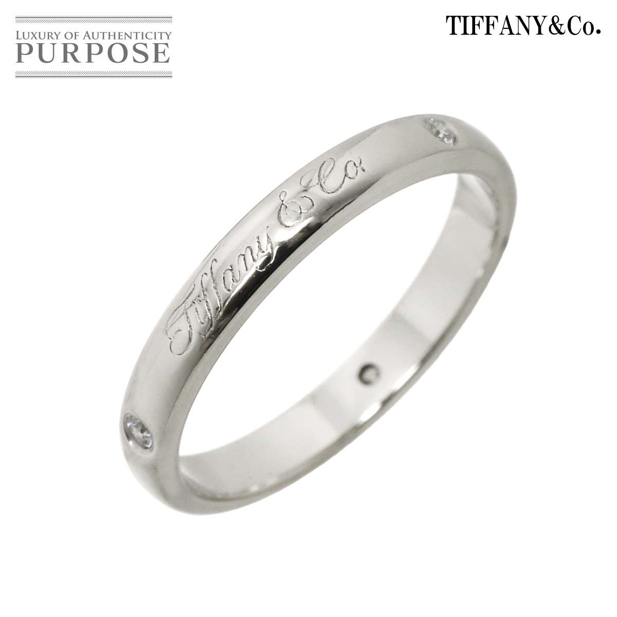 極美品 Tiffany&Co. ティファニー 指輪 リング ノーツルシダ バンド ティファニー TIFFANY&Co. ルシダ ノーツ バンド 11.5号 リング