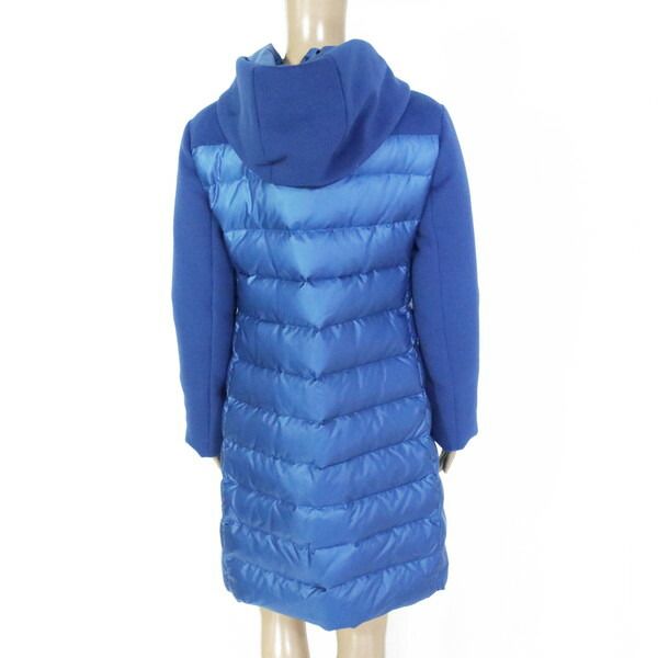 75%OFF ノーシークレッツ SNOW SECRET コート 42 ECO154 Mサイズ ブルー レディース ダウンコート アウター フード付き