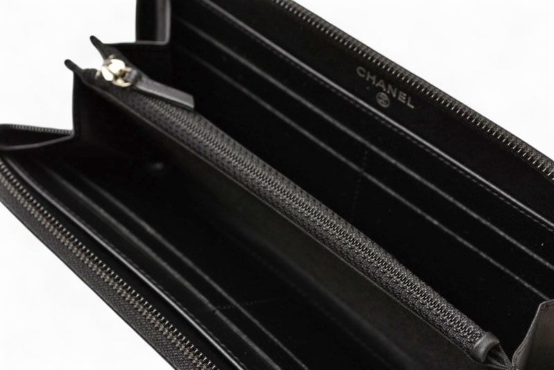 シャネル 財布 CHANEL 長財布/ラウンドファスナー キャビアスキン  