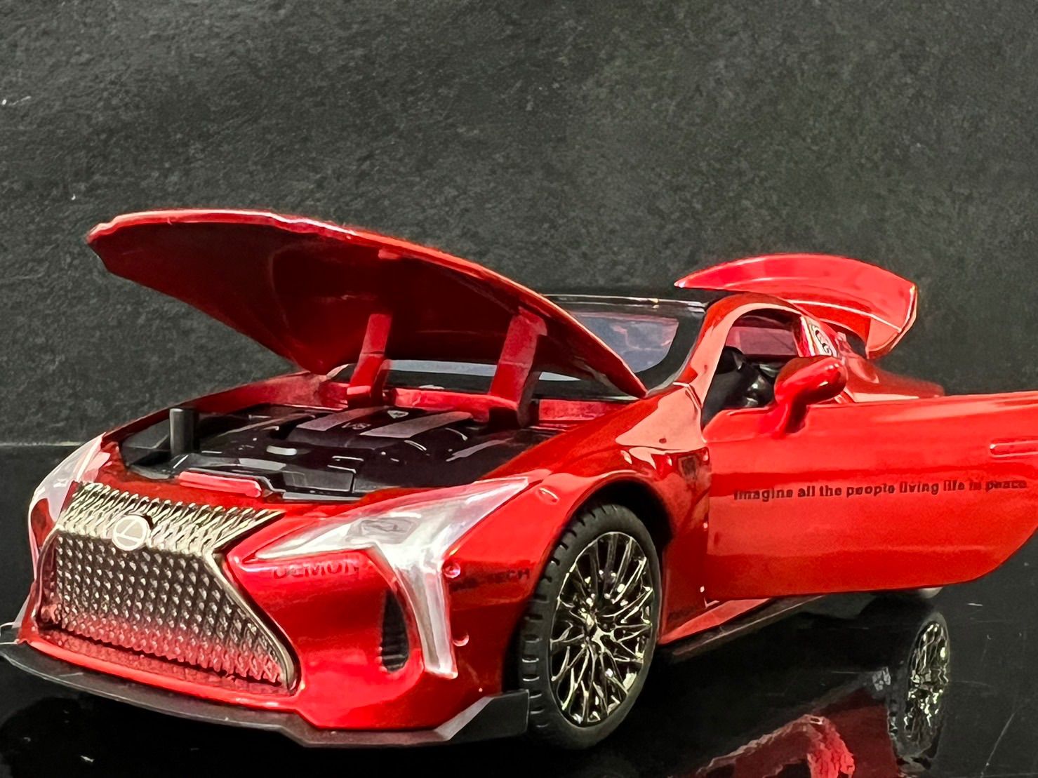 レクサス LEXUS LC500 レッド ミニカー 1/32 H138 - メルカリ