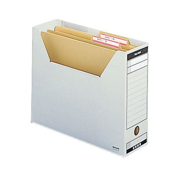 まとめ コクヨファイルボックス-FS Bタイプ B4ヨコ 背幅102mm 緑 フタ付 B4-LFBN-G 1パック 5冊 ×3セット