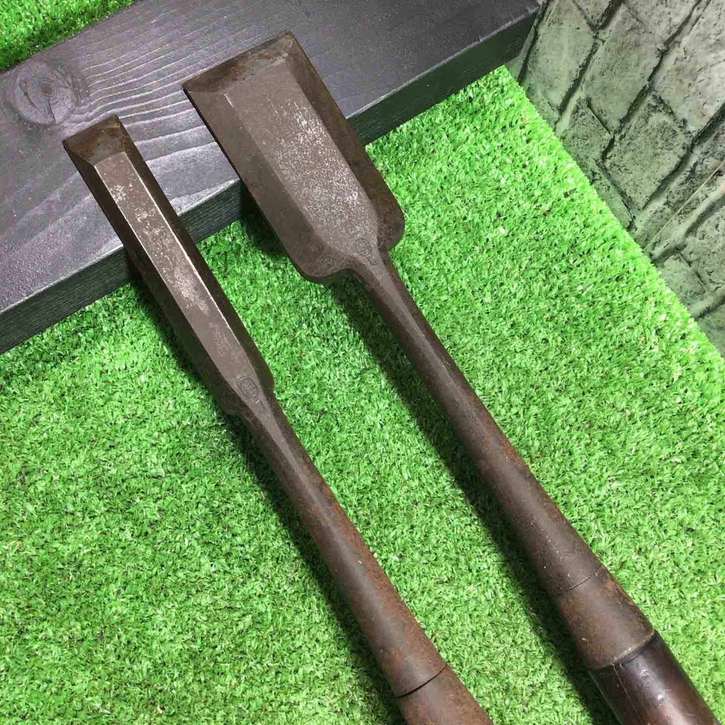 品 平義 突き鑿 2本組 約23mm|約48mm 本体のみ 錆あり 川口店