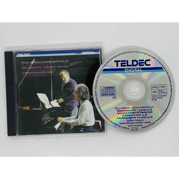 TELDEC　D-MOLL　G-MOLL　KLAVIERKONZERTE　LEIPZIG　TOTAL　J03　CD　NR.1　GEWANDHAUSORCHESTER　CD　NR.2　SHOP　BARTHOLDY　KATSARIS　メルカリ