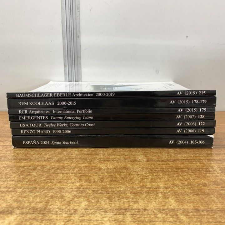 ▲01)【同梱不可】スペイン建築雑誌 AV Monografias Monographs まとめ売り7冊セット/2004年〜2019年//B △01)【同梱不可】スペイン建築雑誌 AV Monografias Monographs