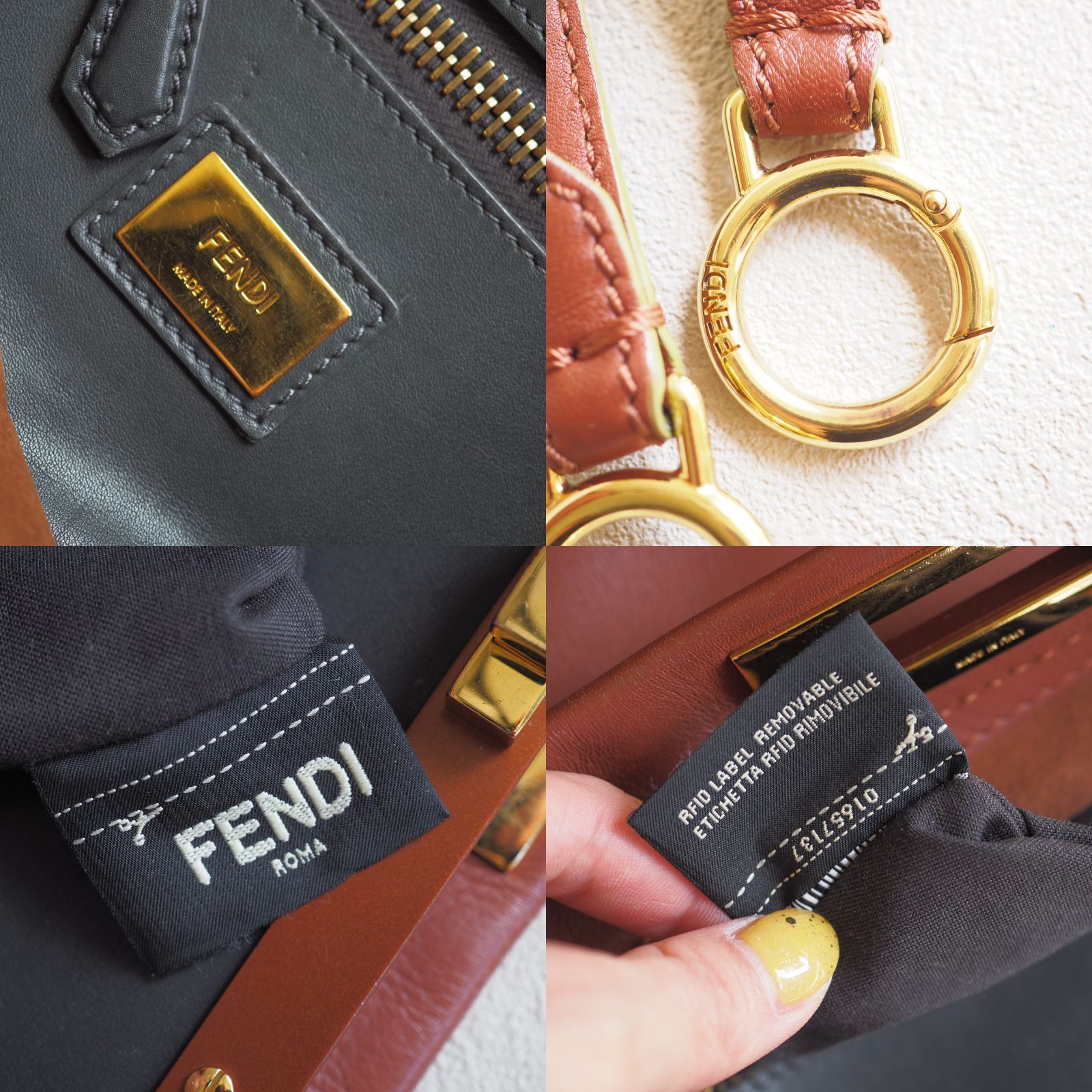 希少美品☆ フェンディ FENDI ピーカブー 2way ハンドバッグ 