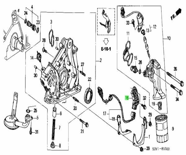 ホンダ アコード オデッセイ DBA-RR3 センサー クランク (1-2  