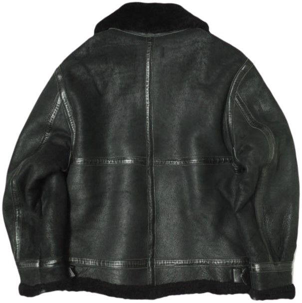 H BEAUTY-YOUTH エイチ ビューティーアンドユース MOUTON STAND COAT スタンド ムートンジャケット 1625-199-4077 S BLACK 革ジャン B-3 ボア アウター g22377