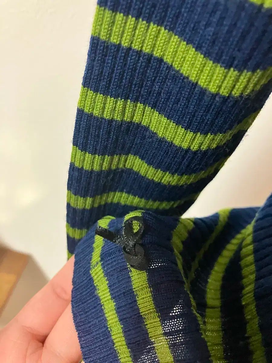 ネイビーグリーン ストライプ