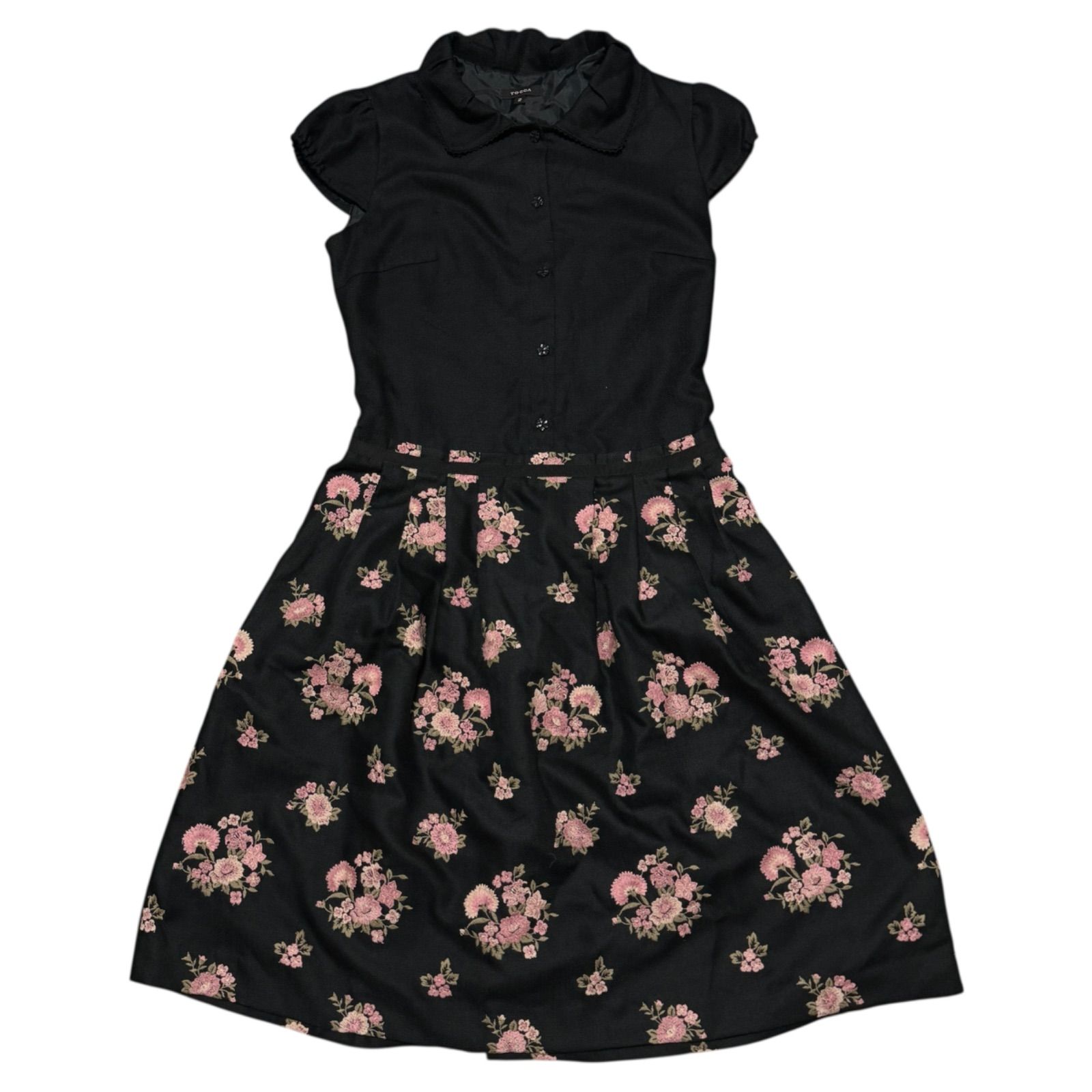 Z1390 【美品】 TOCCA トッカ ワンピース 花柄 レディース