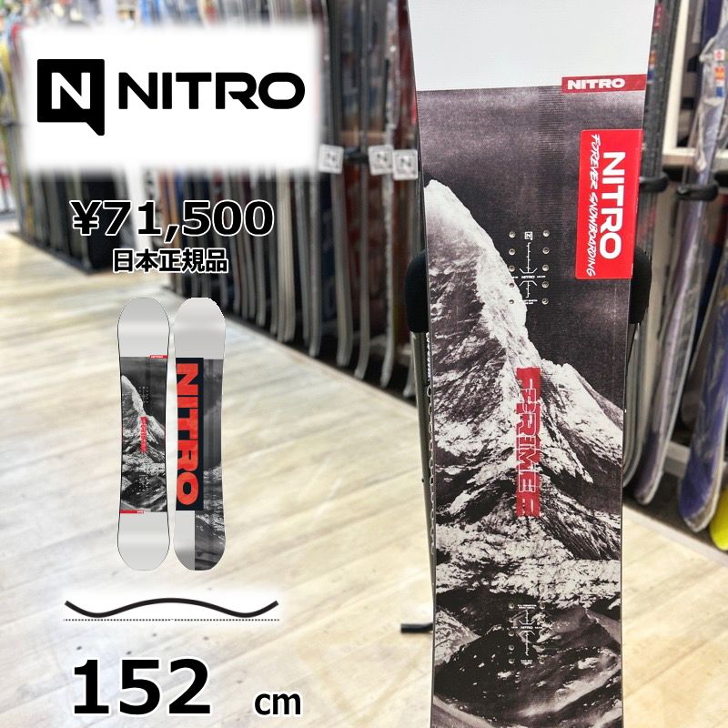 メンズ スノーボード 板 152cm NITRO PRIME RAW ナイトロ プライム ロウ 25-26 オールラウンド カービング キャンバー