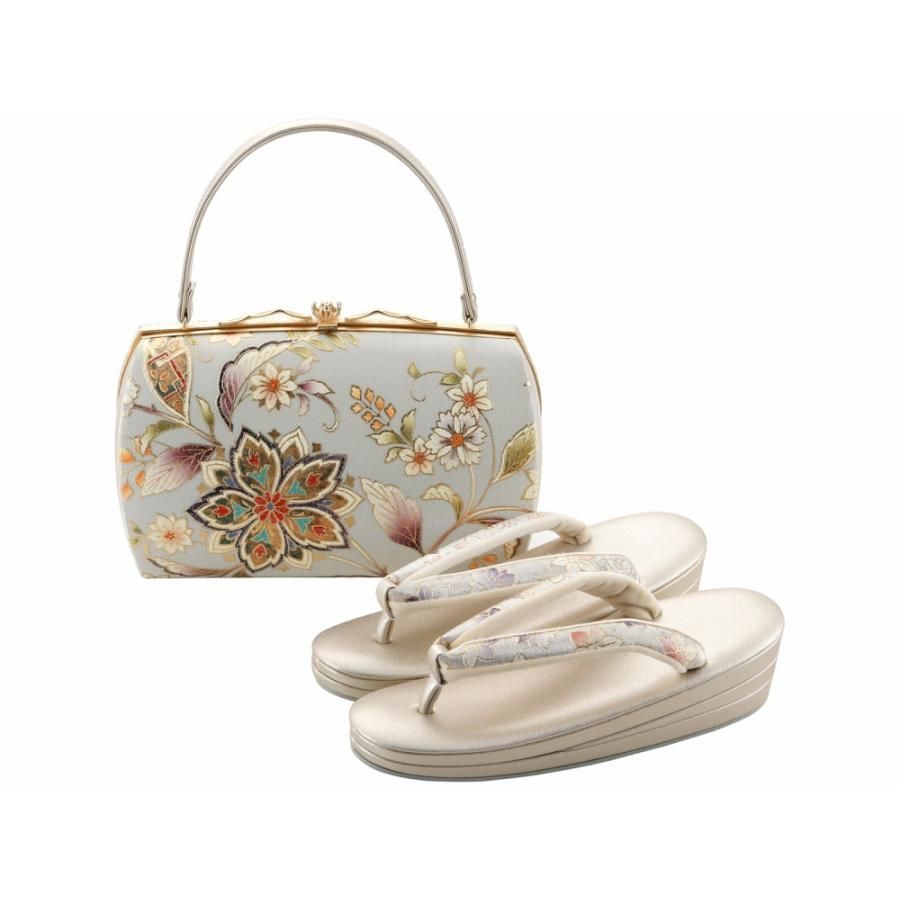 あめてまり] 草履バッグセット フォーマル F寸 2点セット シャンパン