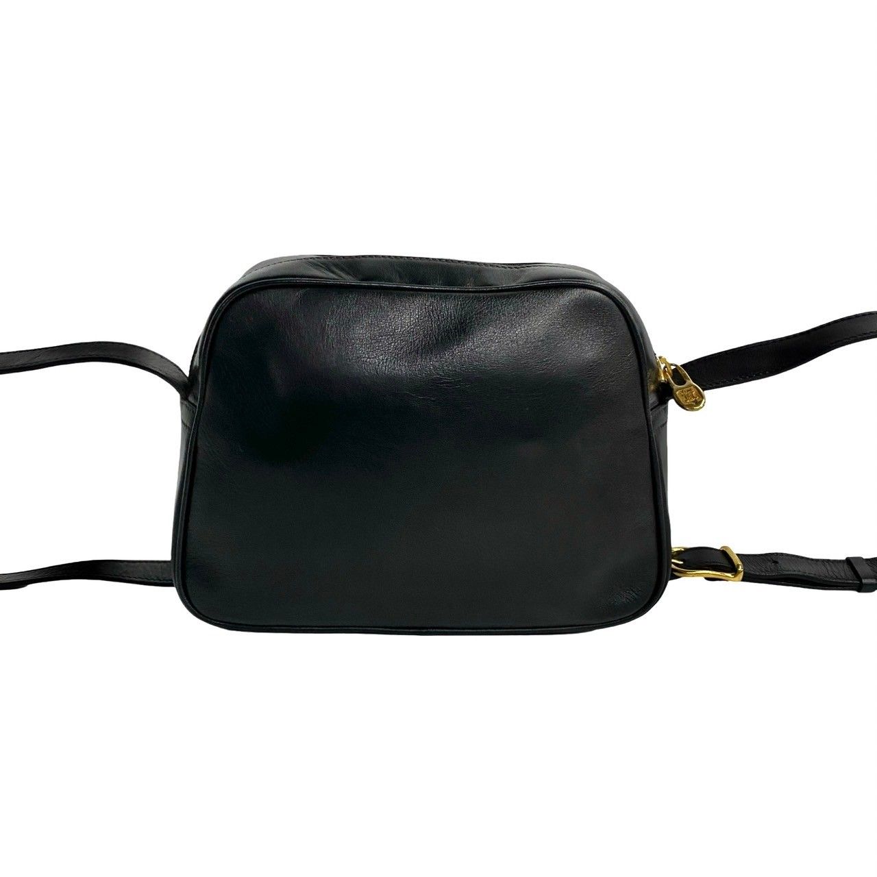 ほぼ未使用 希少品 保存袋付 CELINE セリーヌ リング金具 ロゴ レザー