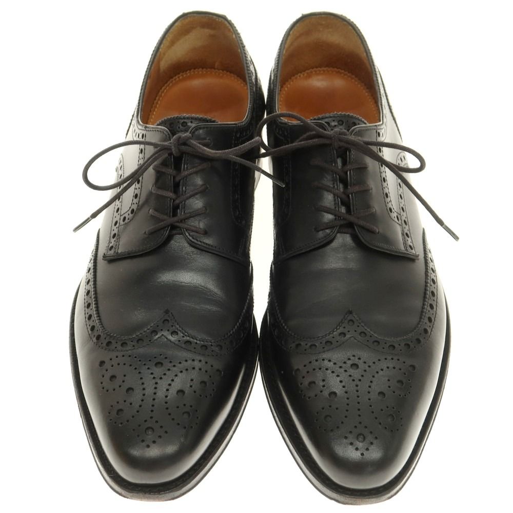 ジャランスリウァヤ JALAN SRIWIJAYA ウイングチップ ドレスシューズ ブラック サイズ9 メンズ