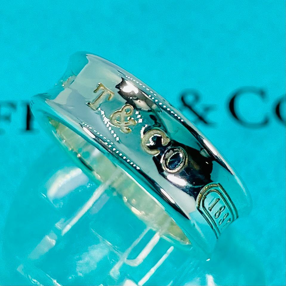 美品】15.5号 ティファニー TIFFANY&Co. シルバー 1837 ナロー ワイド ...