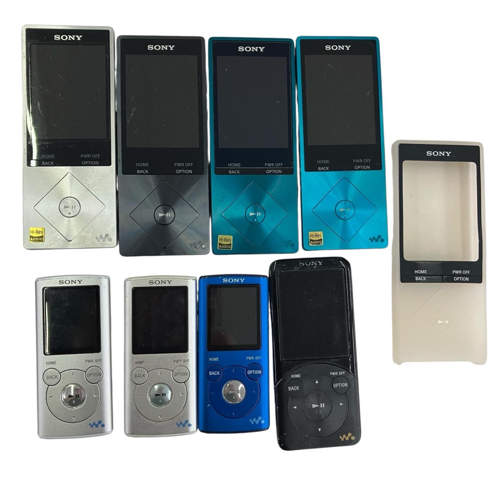 186000 現状品 SONY ソニー WALKMAN ウォークマン 品番Mix♪ NW-A25 NW-A26 NW-A16 NW-S754 NW-E053 ブルー シルバー ブラック 8点まとめ売り