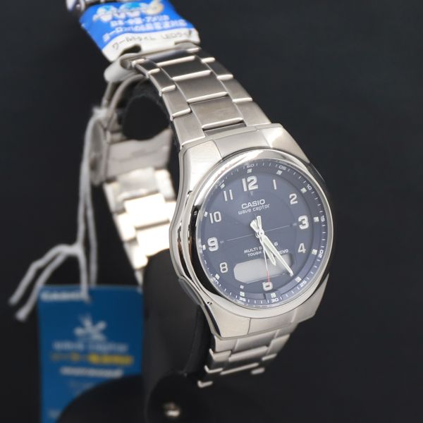 【新品未使用】CASIO 電波ソーラー　稼働　wva-m600 デジアナ タフソーラー カシオ ウェーブセプター WVA-M600 デジアナ