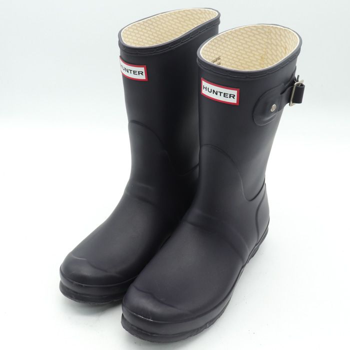 HUNTER ブラウン 長靴 バックル付き HUNTER ブラウン バックル付き 長靴 古し