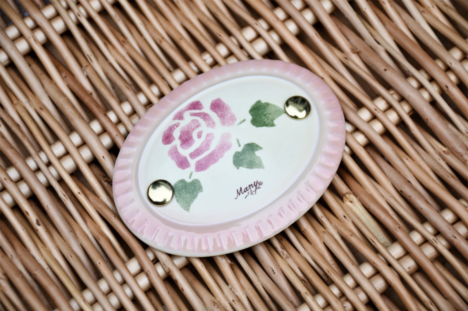 マニー ローズ ピクニックバスケット 収納バスケット かごバスケット