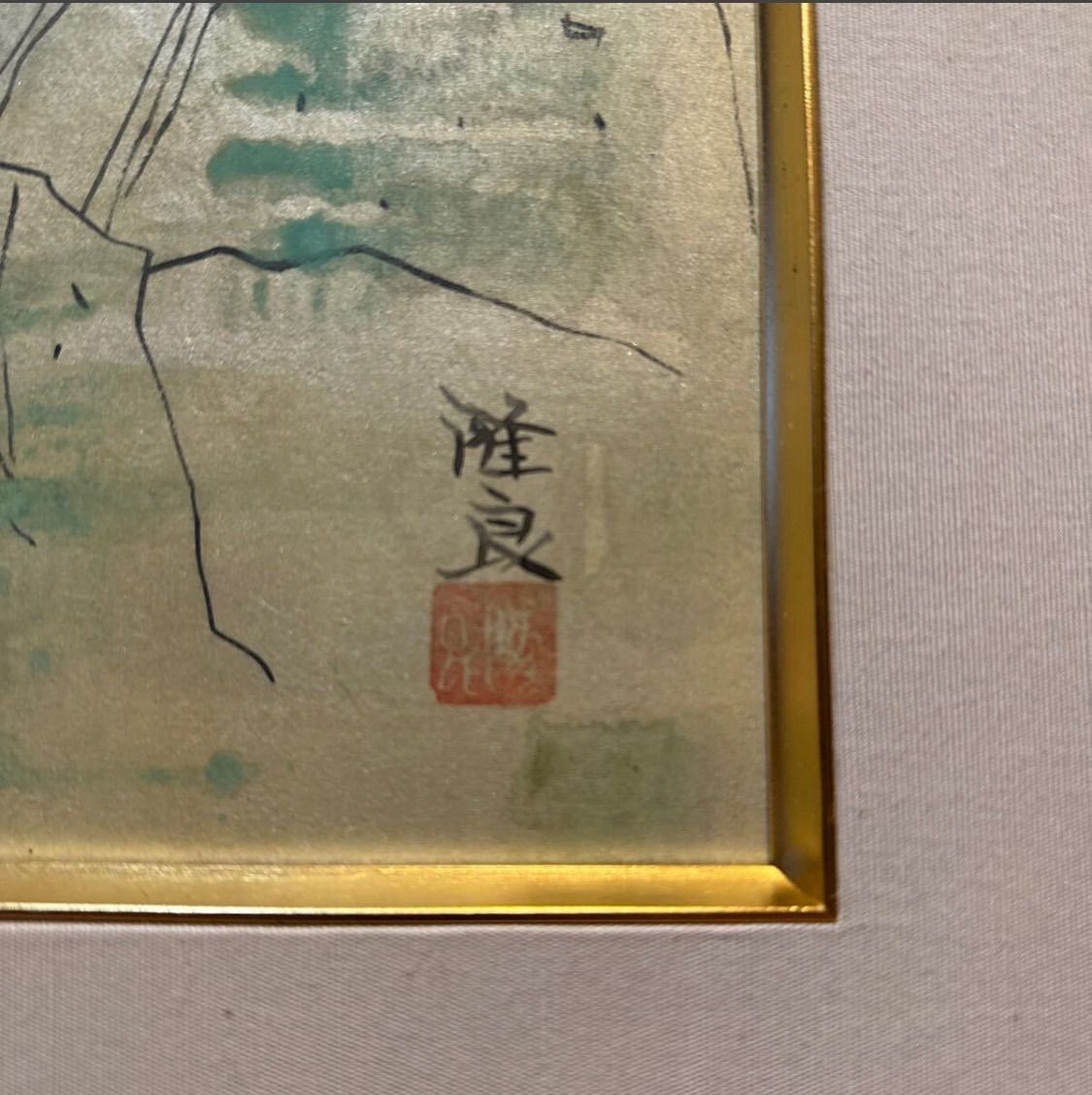 美品 平山郁夫「朝陽法隆寺」リトグラフ 直筆サイン・落款有り 証明