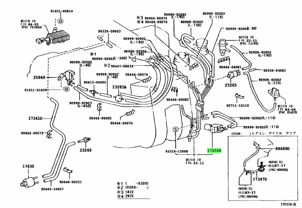 ●未使用 トヨタ KZN185 ハイラックスサーフ 純正 バキュームスイッチングバルブ 真空切替 VALVE VACUUM SWITCHING