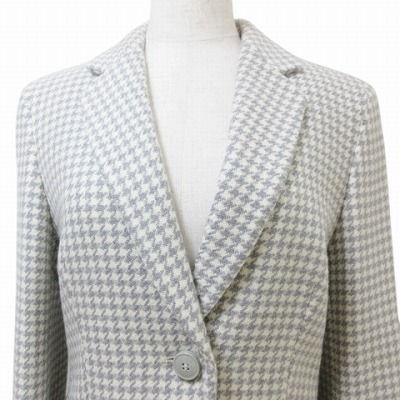 極美品*MaxMara 白タグ パンツスーツ上下 千鳥格子 バージンウール 36 極美品*MaxMara 白タグ パンツスーツ上下 千鳥格子 バージン