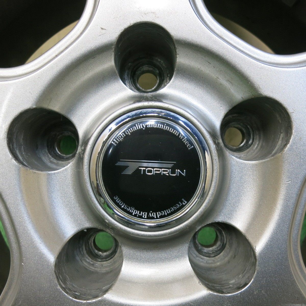 ブリヂストン トップラン TOPRUN 15インチ アルミホイール 手渡しのみ 送料無料] 4本価格☆TOPRUN ブリヂストン製 15インチ ホイール