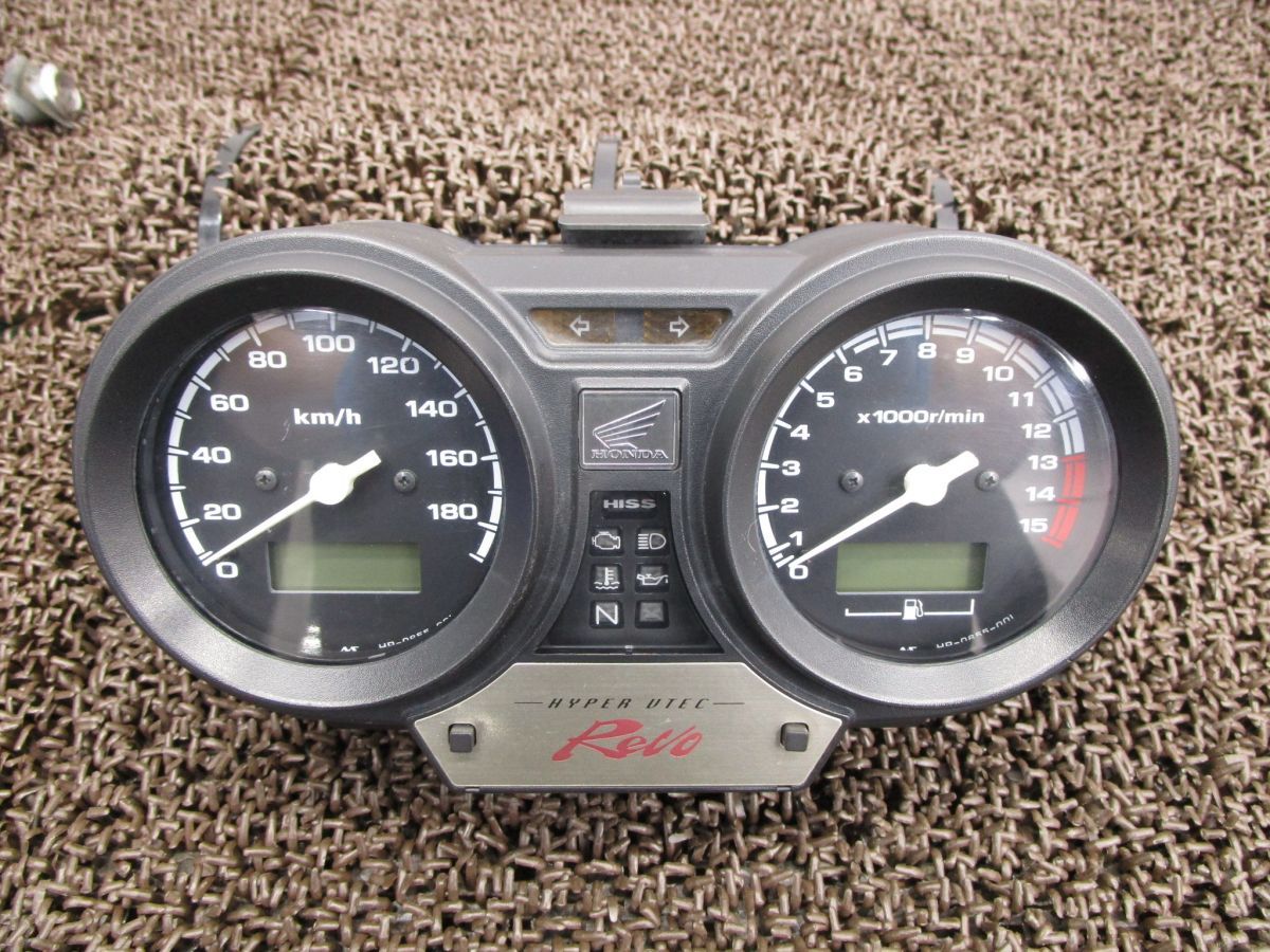 CB400SB レボ メーター スピード タコ ▲A5988 インジケーターランプ NC42 ホンダ NC42E スーパーボルドール REVO 動画有 FI