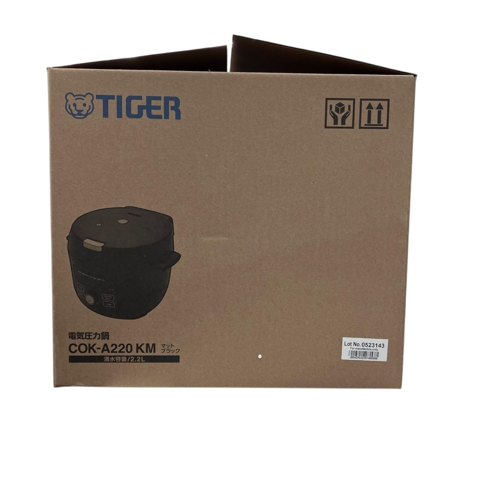 186000 ♥ TIGER タイガー 電気圧力鍋 COK-A220 マットブラック