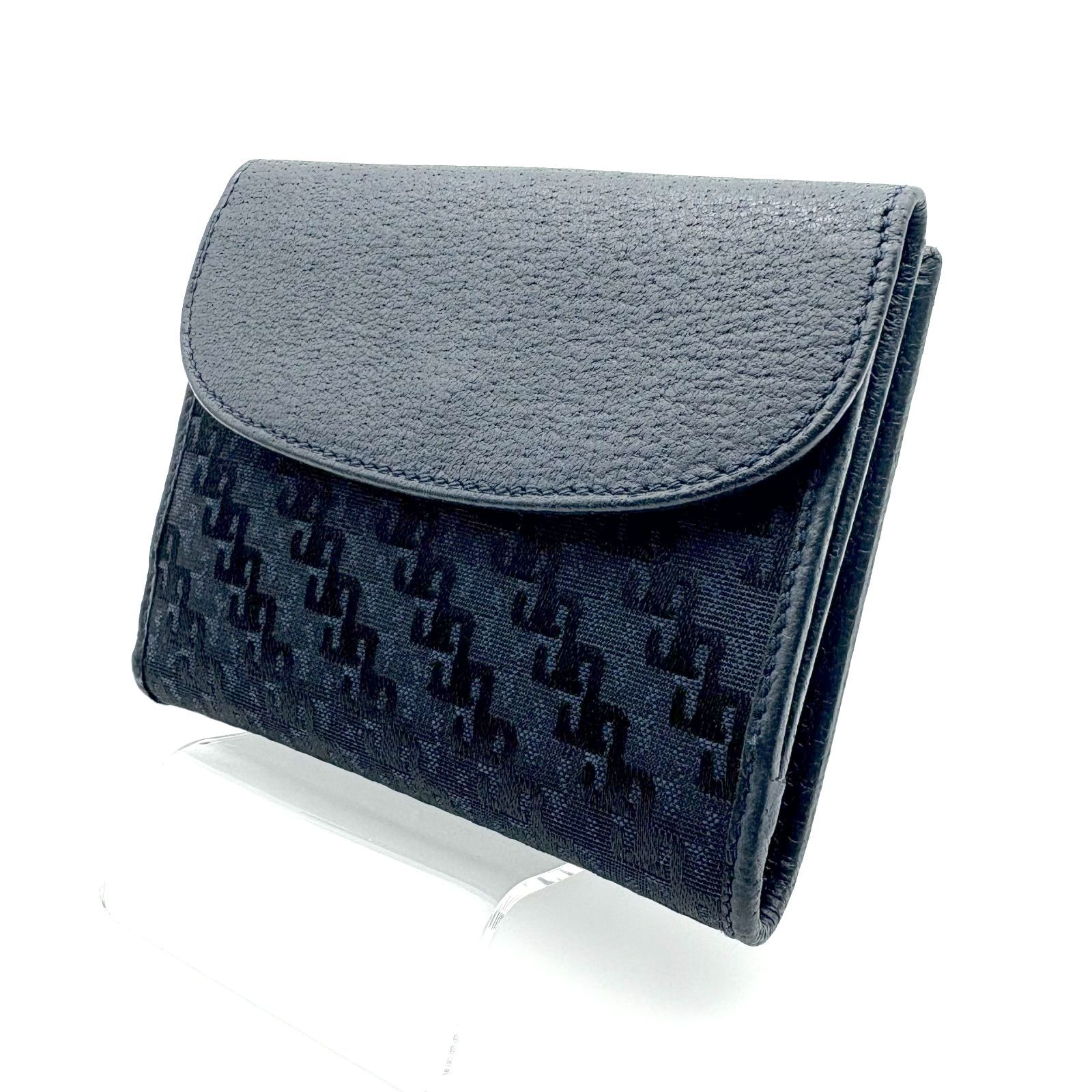美品 】GUCCI グッチ キャンバス／レザー G総柄 二つ折り財布