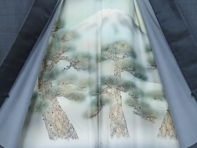 平和屋着物□極上 男性 本場大島紬 アンサンブル キングサイズ 100亀甲