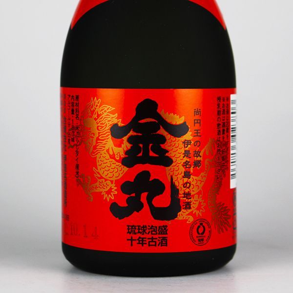 泡盛 金丸 10年古酒 35度,180ml x 6本セット / 伊是名酒造