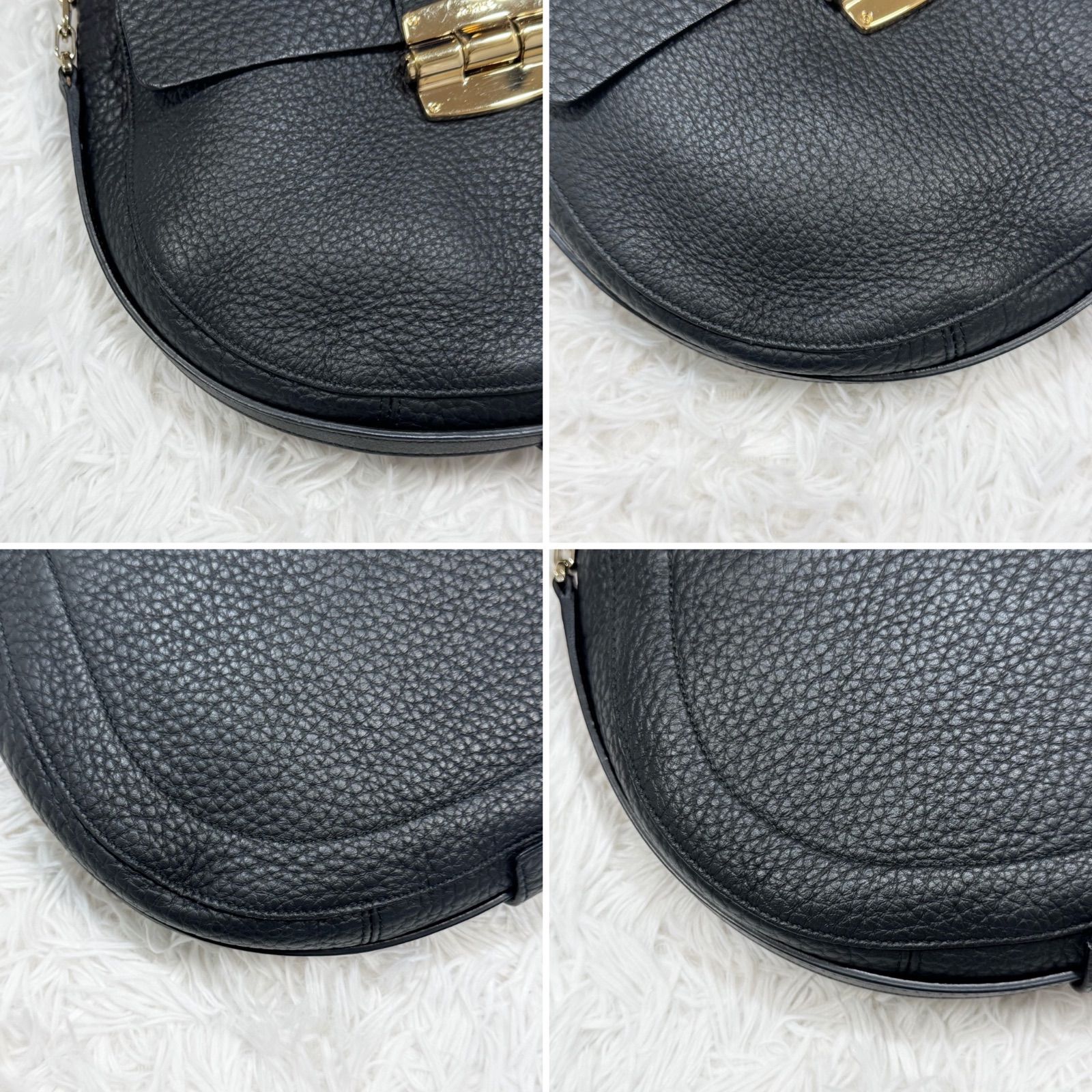 超美品！FURLA フルラ クラブ 2way ショルダーバッグ 肩がけ 斜めがけ 