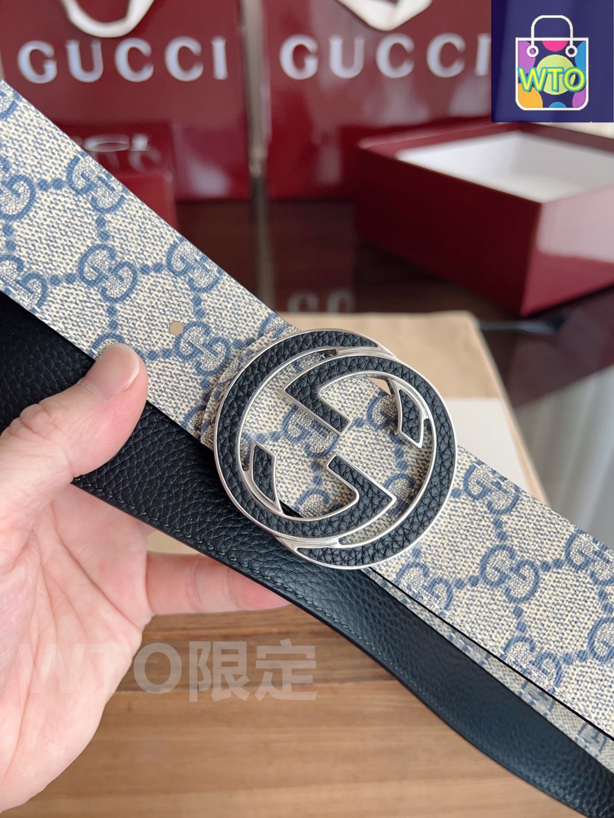 今日特価】Gucci ダブル G バックルニューベルト-1 - メルカリ