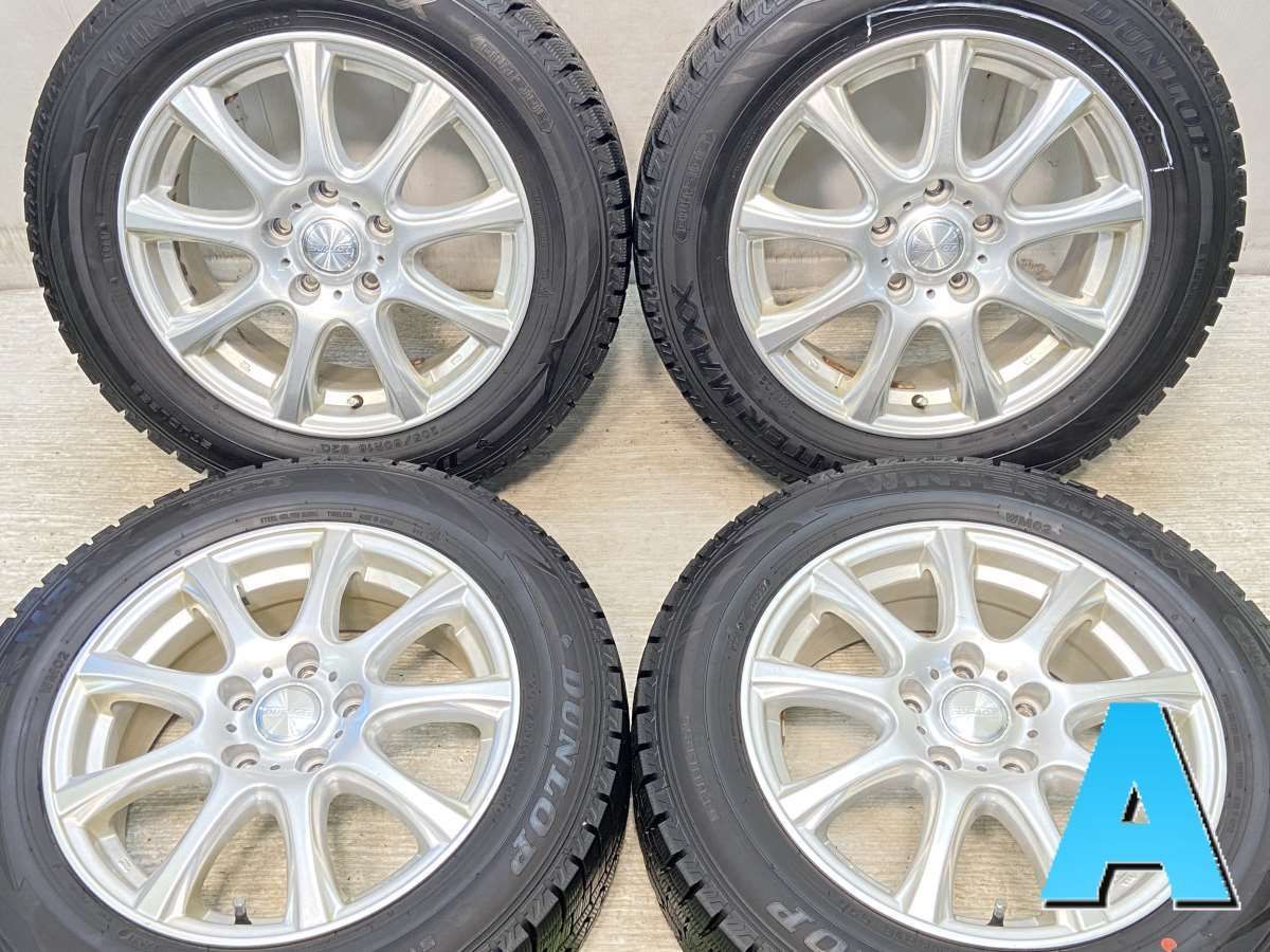 205/60R16  nダンロップ ウィンターマックス WM02 n　 DUFACT n16x6.5 47 114.3-5穴 n中古タイヤ スタッドレスタイヤ ホイールセット 4本セットn w16240928055